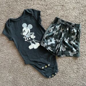 Disney Mickey Mouse Black and Gray Kids Set